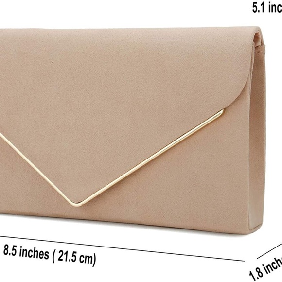 Charming Tailor Faux Suede Clutch Bag - Picture 2 of 7